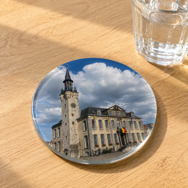 Glasonderzetter Stadhuis en Belfort Lier