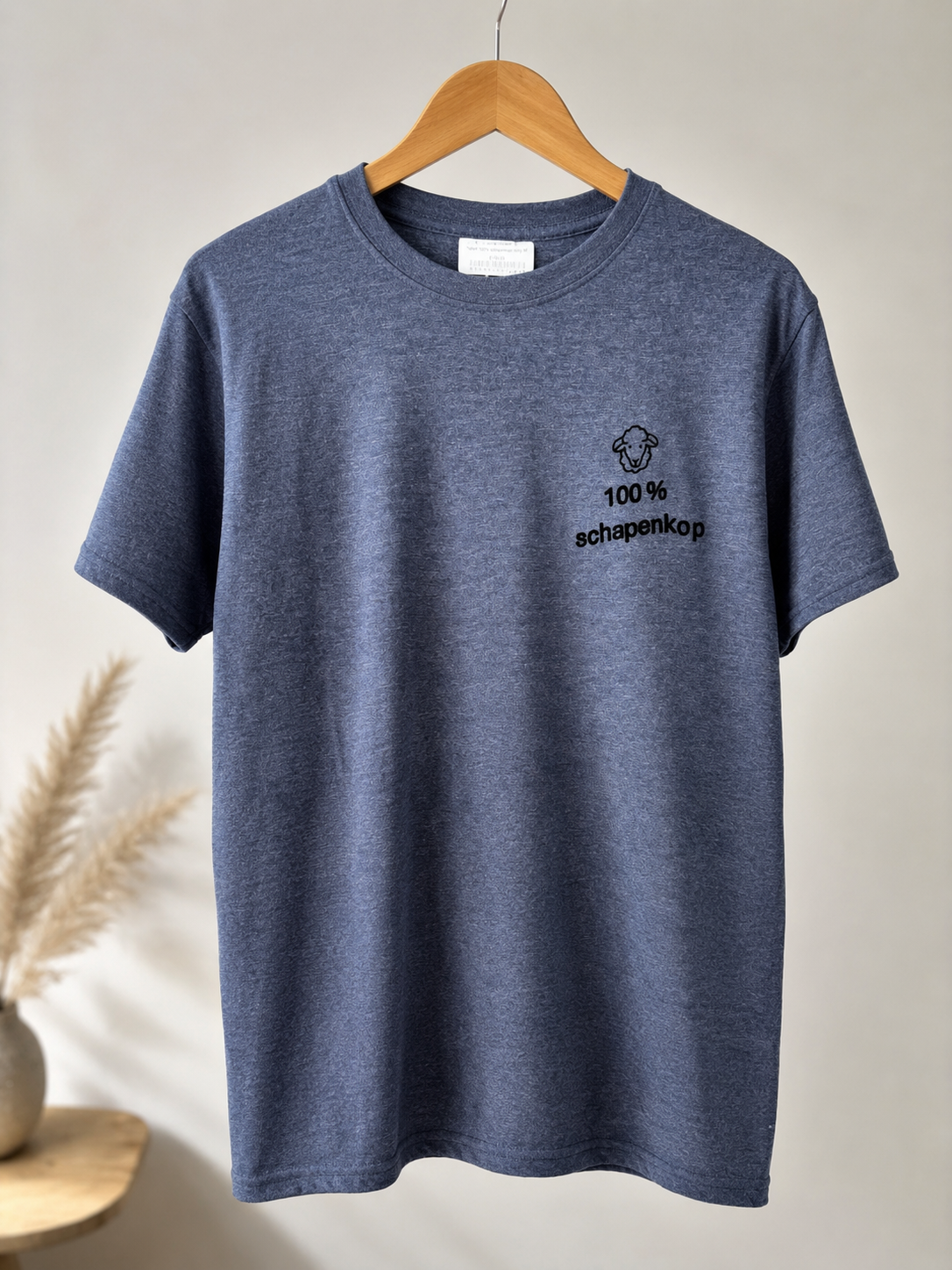 T-shirt "100% schapenkop" (met schaapje)