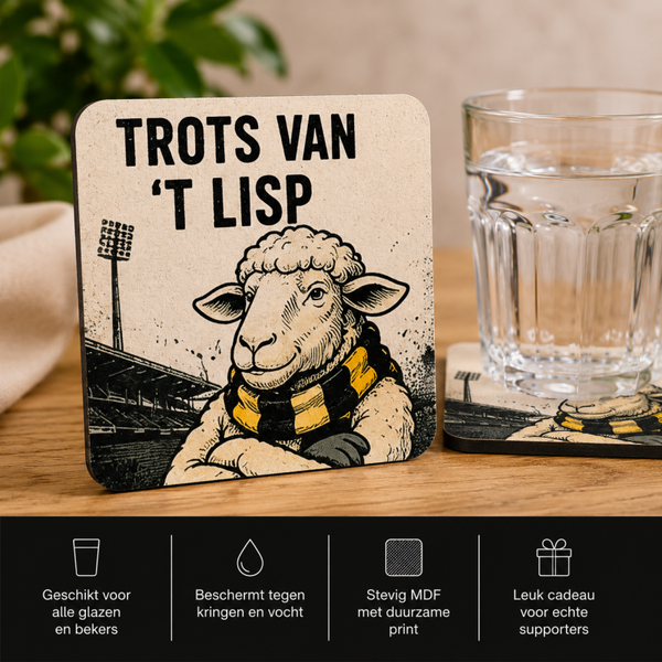 Glasonderzetter "Trots van 't Lisp"