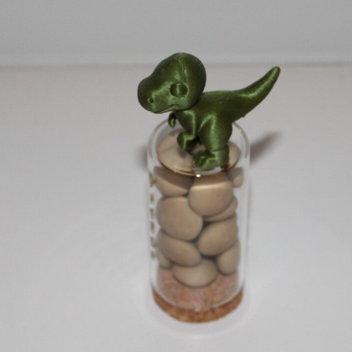 glazen potje met dino