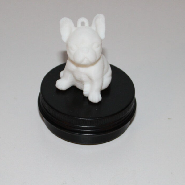 zwart potje met wit hondje erop - Mie Moments