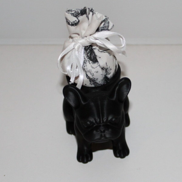 Mini zwarte bloempot hondje - Mie Moments