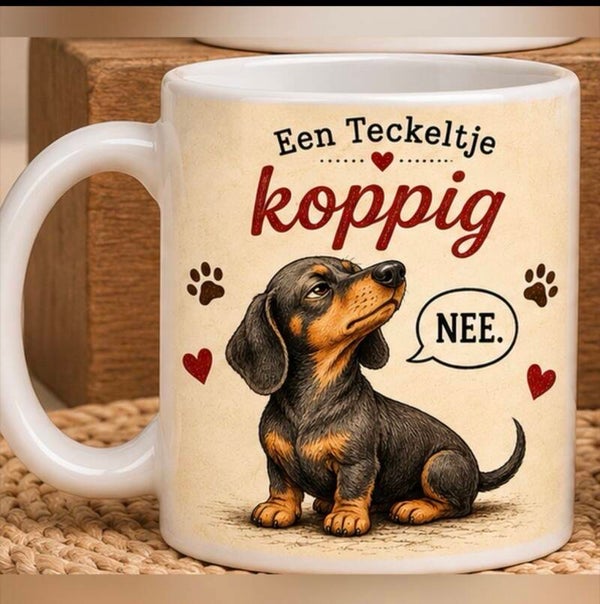 Mok 'Een teckeltje ....'