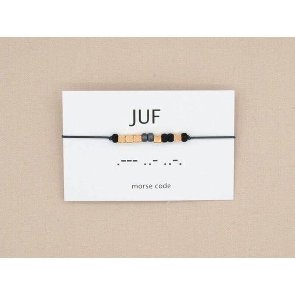 Morsecode-armband juf- LeoNoor