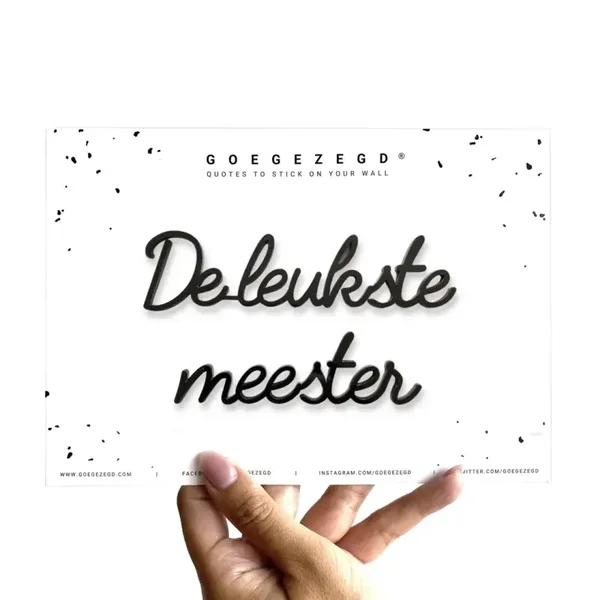 Quote DE LEUKSTE MEESTER - LeoNoor