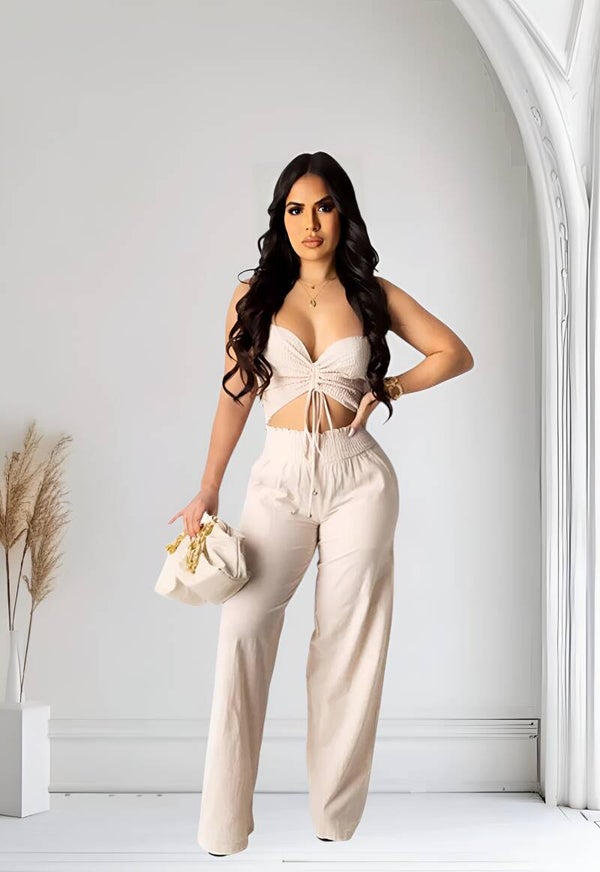 Ensemble pantalon Yalena beige