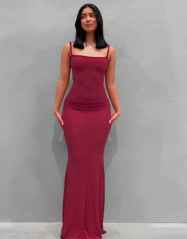 Robe Selena rouge rosé