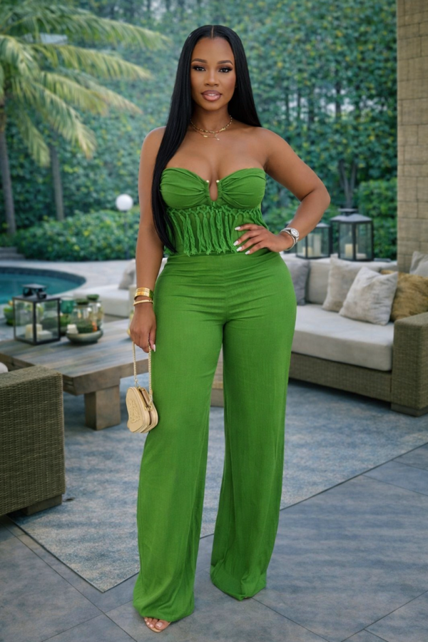 Combinaison pantalon franges