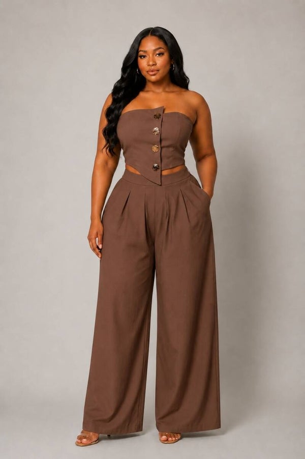 Ensemble Dilcia marron