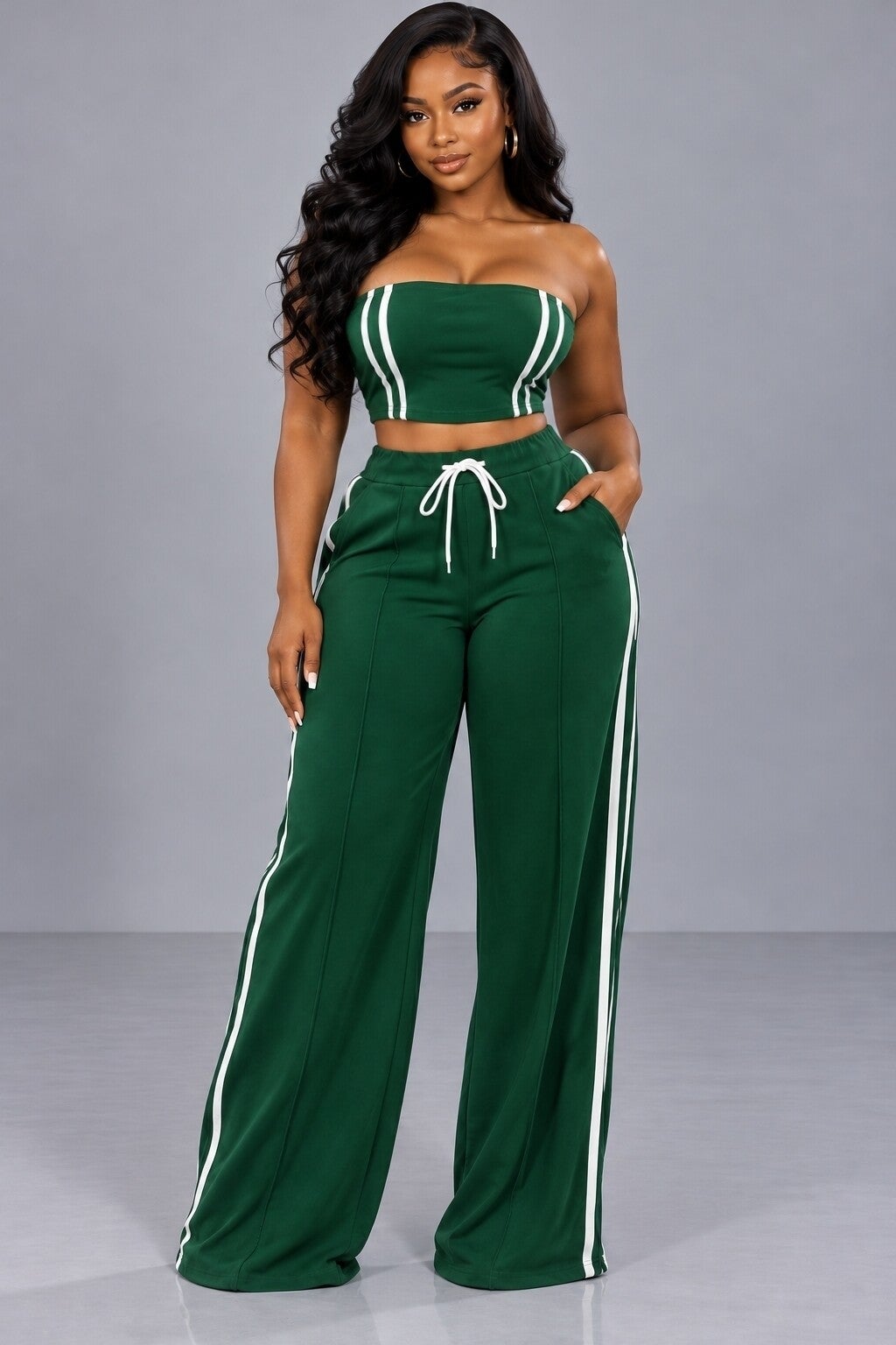 Ensemble pantalon fitstreet vert