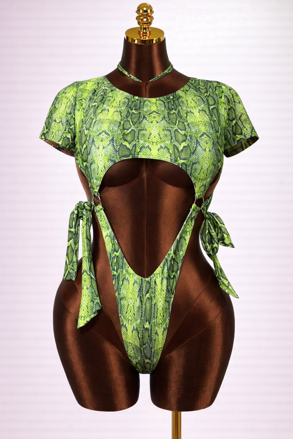 Maillot lié green Snake