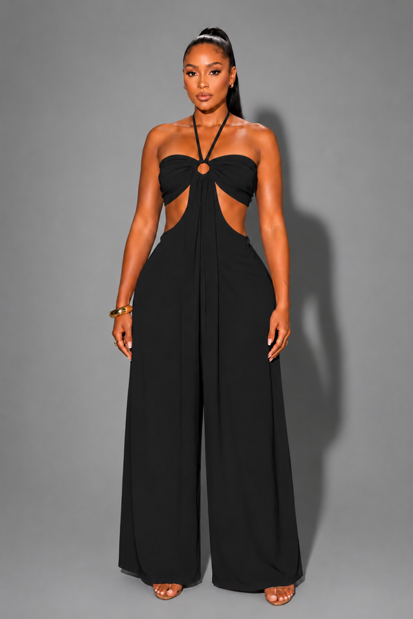 Combinaison pantalon Océlys noire