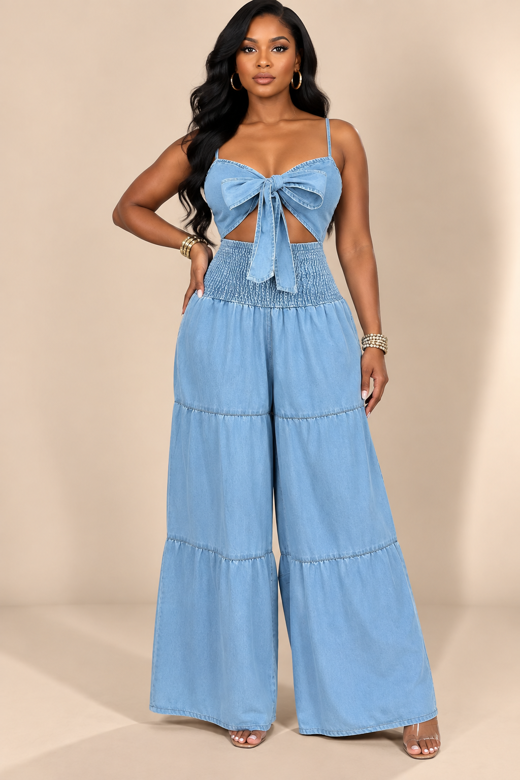 Combinaison Bow denim