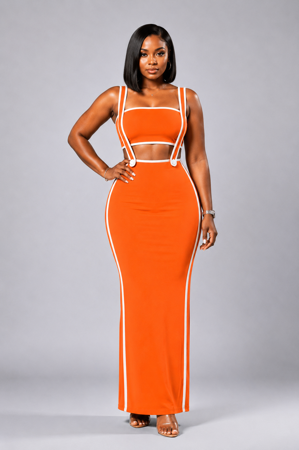 Robe Moéhana orange
