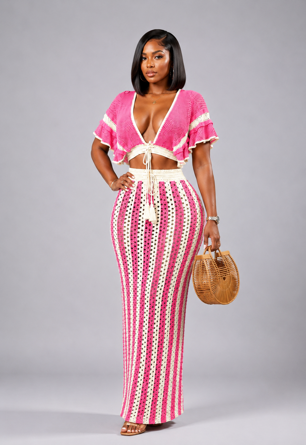 Ensemble jupe crochet Coralyss