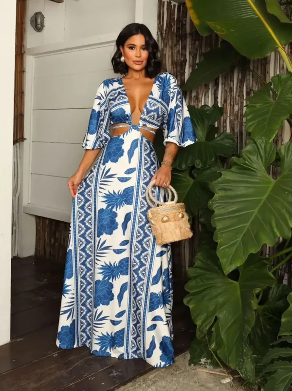 Robe Boho Blue