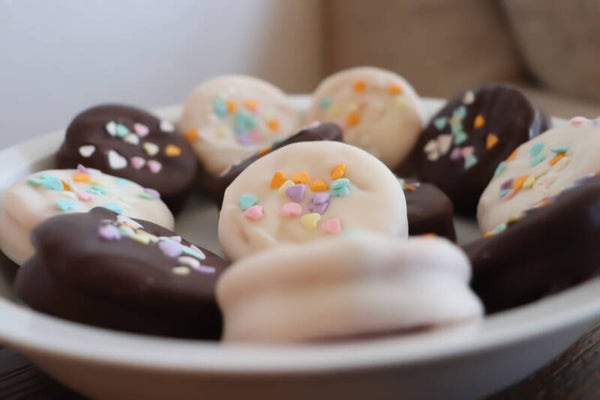 Chocolate Covered Crackers with Peanut Butter