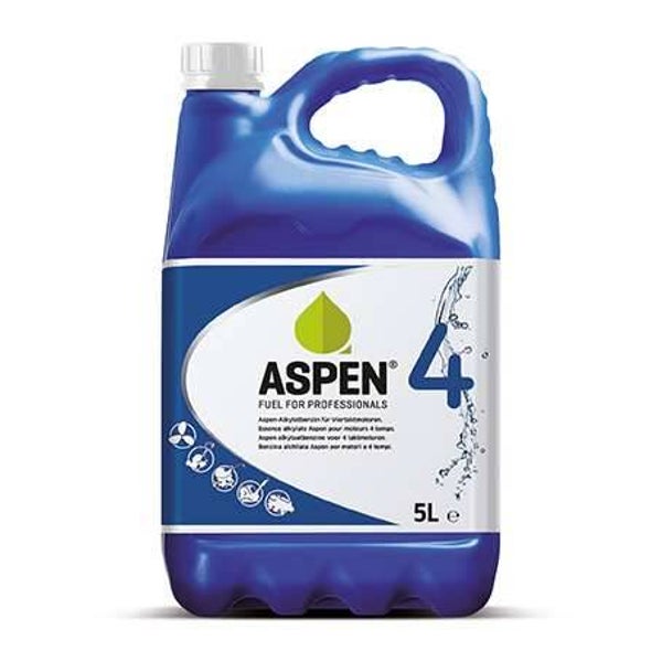 Aspen 4 Schone alkylaatbenzine voor viertaktmotoren - 5 Liter