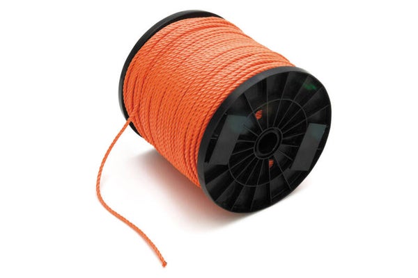 Touw geslagen PP 10 mm oranje - per meter