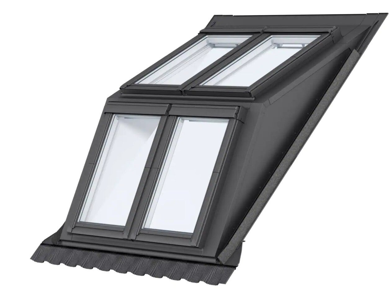 VELUX® dakkapel serre duo EBW MK06 2022BK (Exclusief dakramen)
