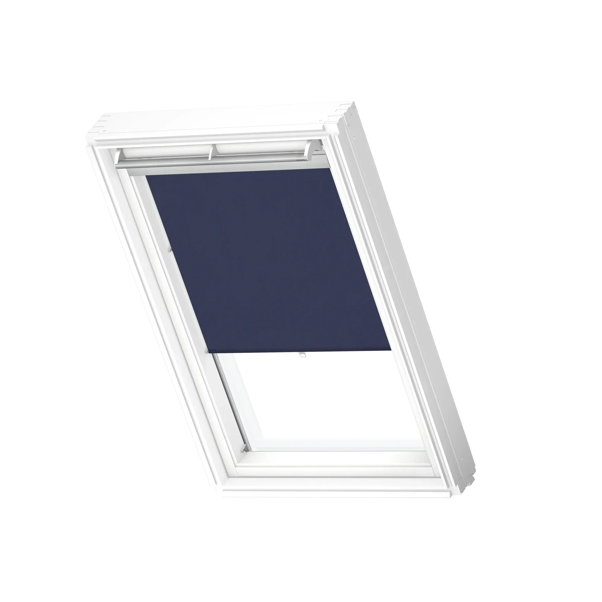 VELUX® RHL lichtdoorlatend rolgordijn handbediend met haakjes kleur donkerblauw (9050)