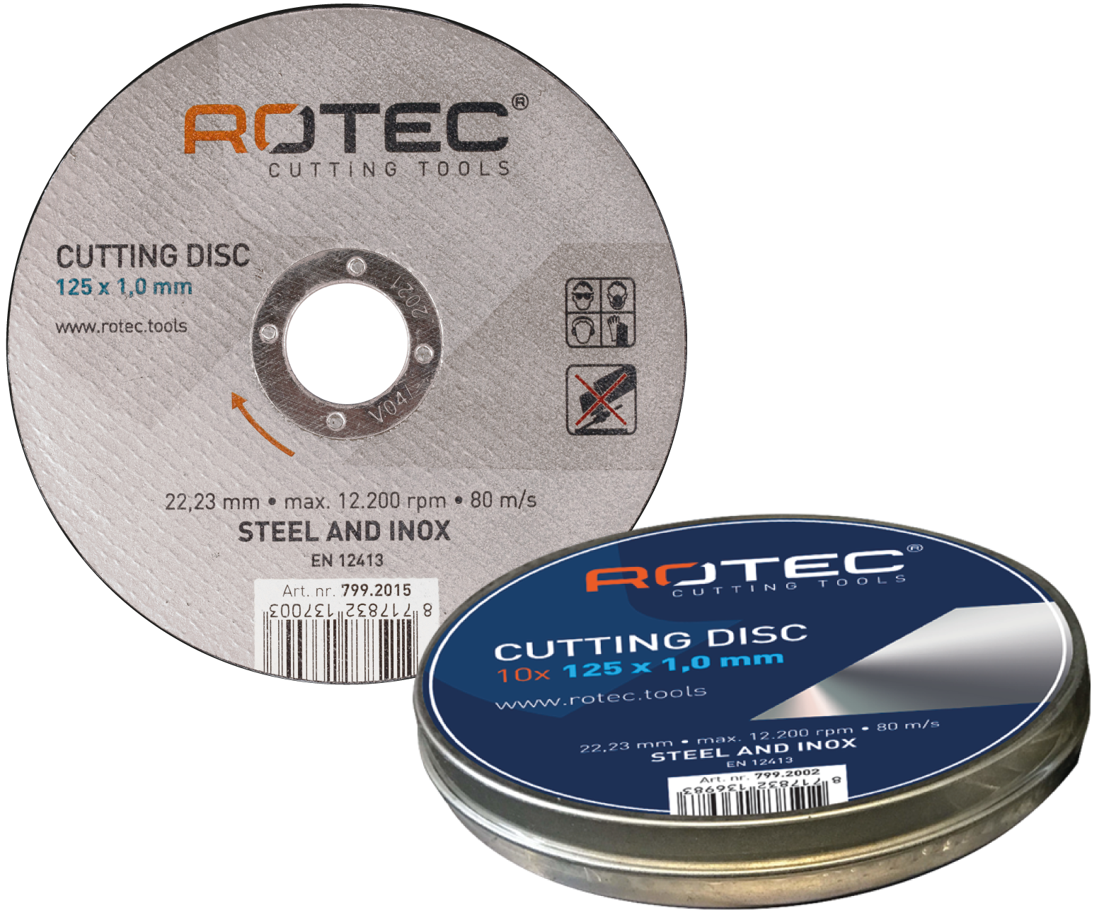 Doorslijpschijf OPTI-LINE, in blik - 125mm