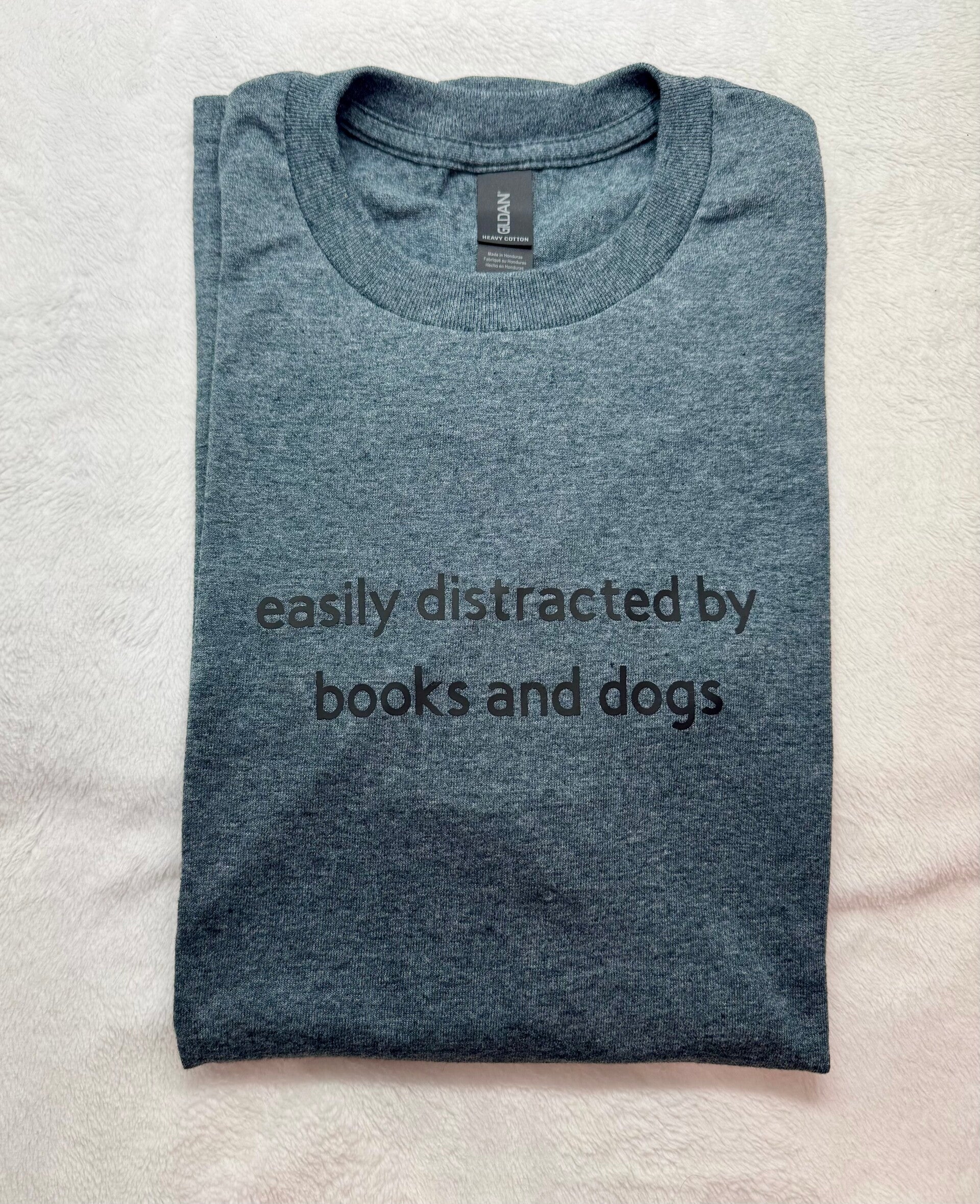 Vinyl "Easily Distracted By Dogs" T-Shirt
