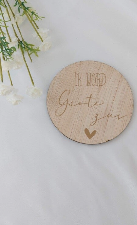 Zwangerschapsaankondiging | Ik word Grote broer / Grote zus sier