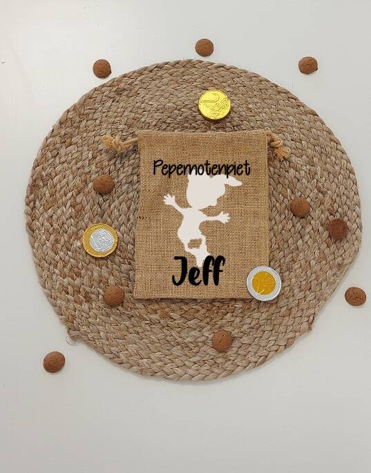 Jute zakje | Pepernotenpiet naam