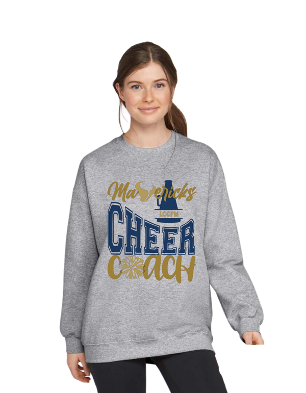 LCCPW Mavericks "Cheer Coach" Crewneck Sweatshirt