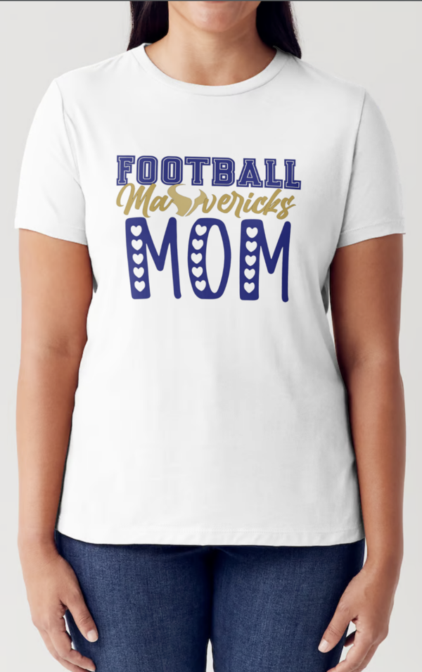LCCPW Mavericks "Football Mom" Custom Short-Sleeve T-Shirt