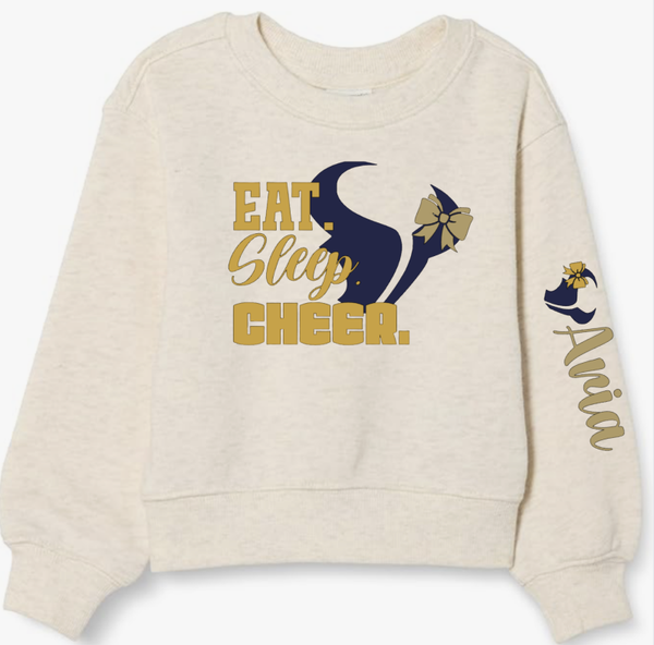 LCCPW "Eat Sleep Cheer" Crewneck Sweatshirt