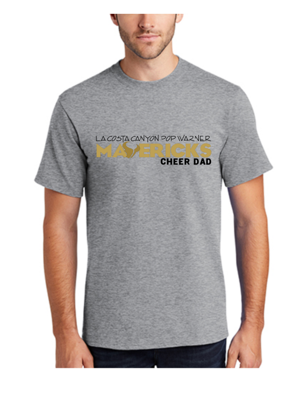 LCCPW Mavericks "Cheer Dad" Minimalist Short-Sleeve T-shirt