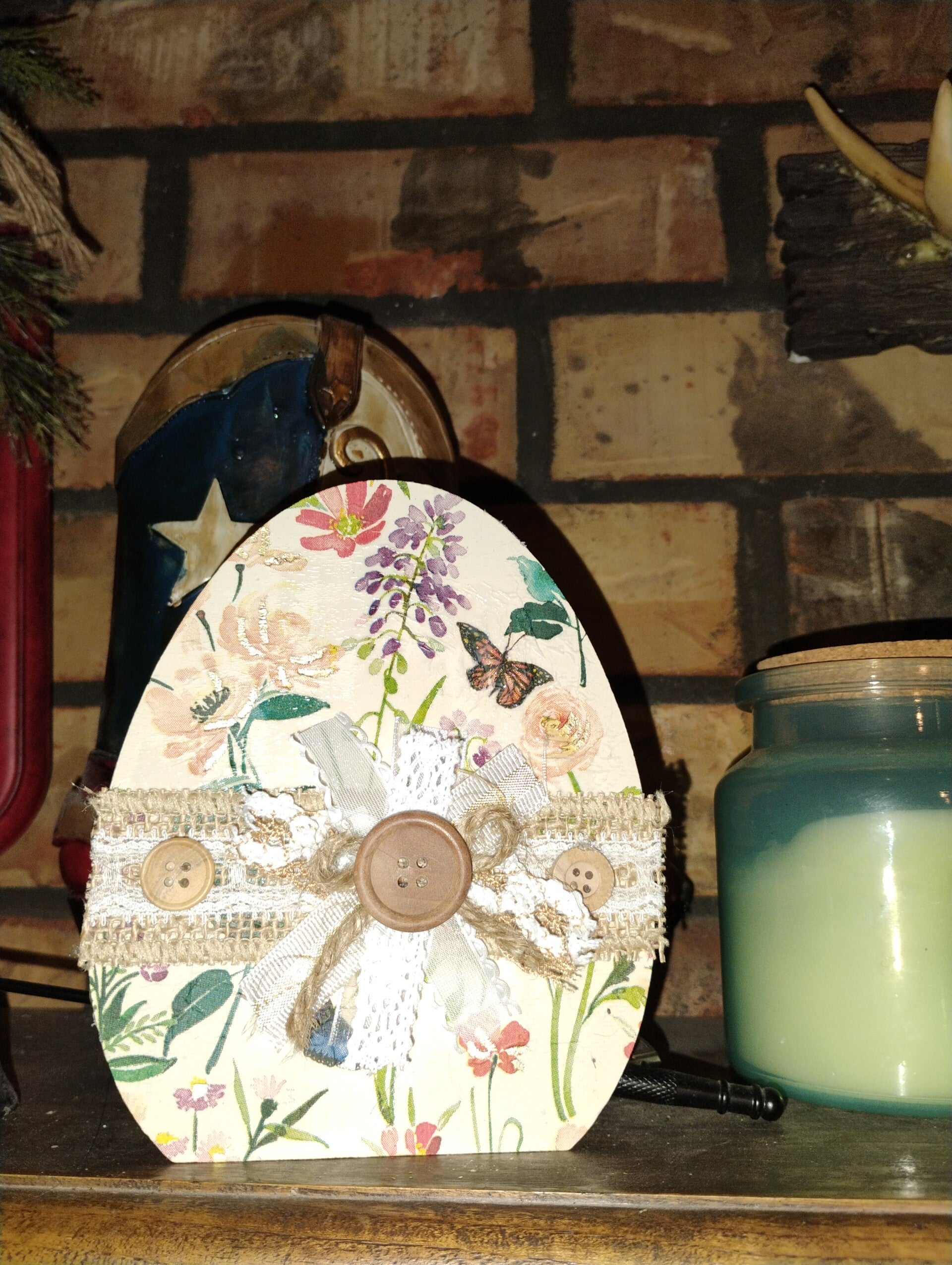 Easter decor mod podge