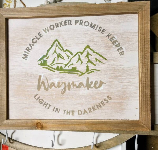 Faith-based wooden signs