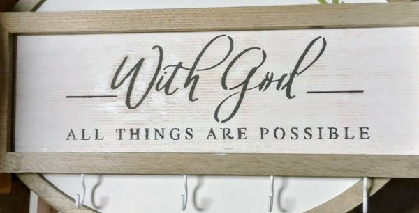 Faith-based wooden signs