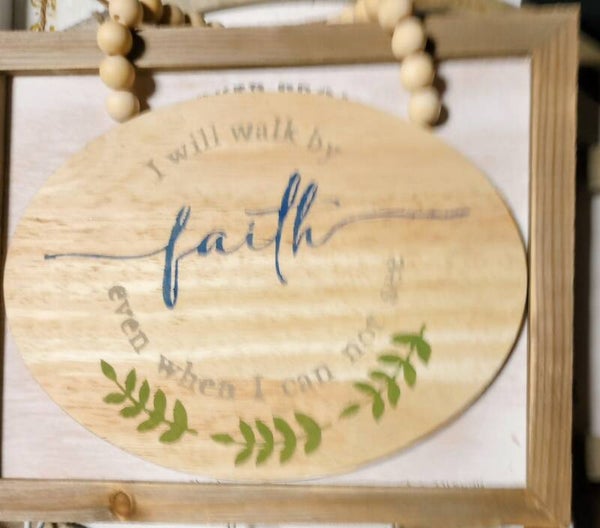 Faith-based wood signs