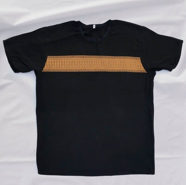 T-shirts with stitched pattern