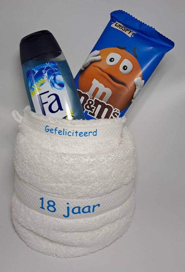 Handdoek en washand persoonlijk