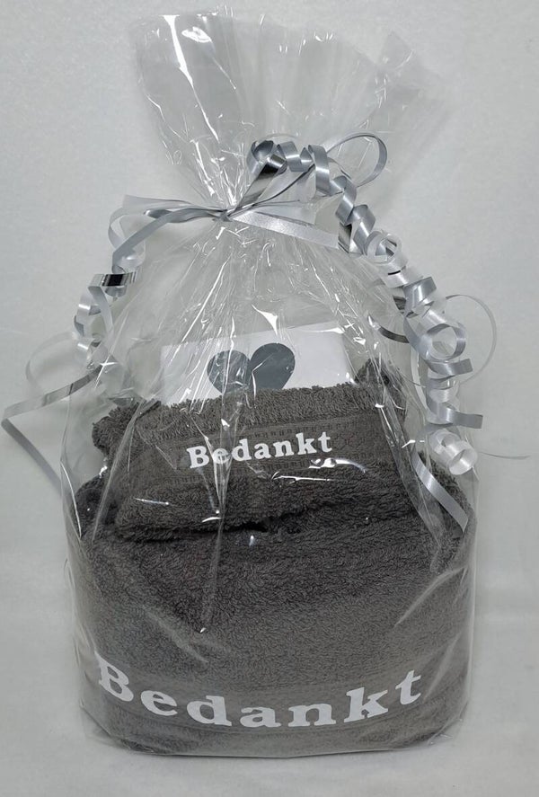 Handdoek en washand bedankt