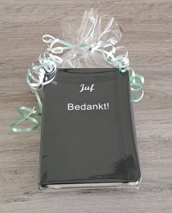 Notitieboekje juf