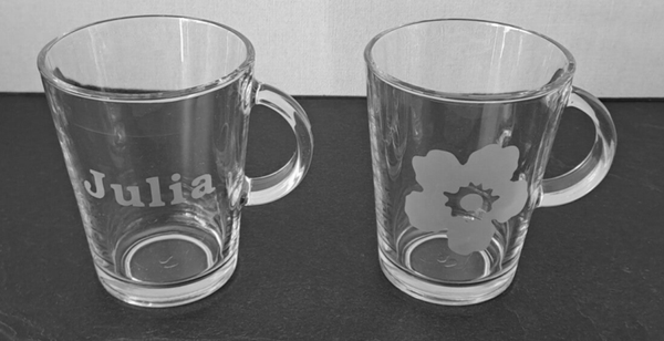 Glas met naam