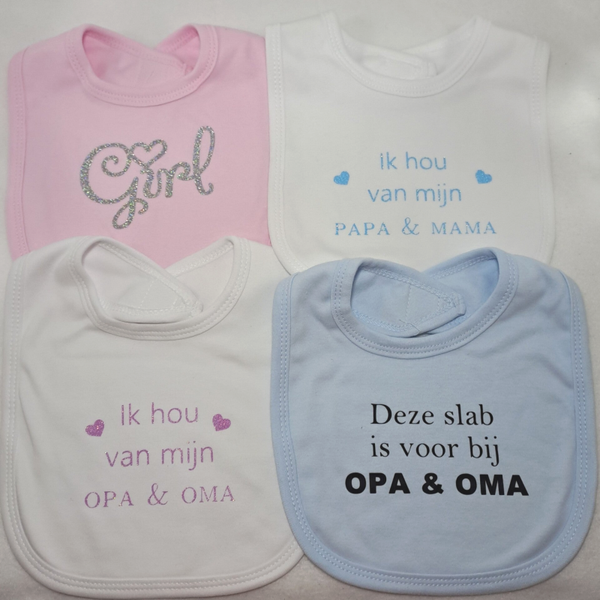 Baby slab met tekst