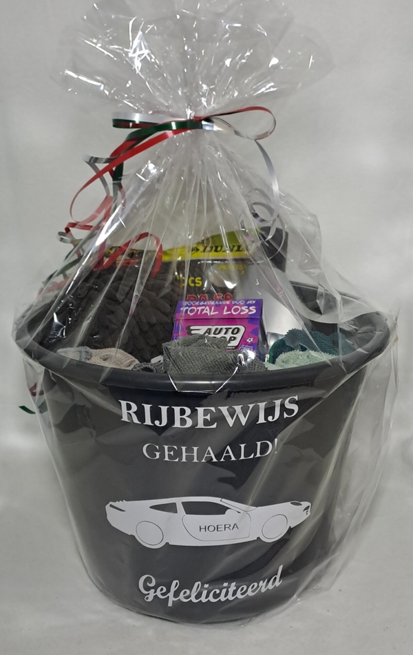 Gevulde emmer rijbewijs