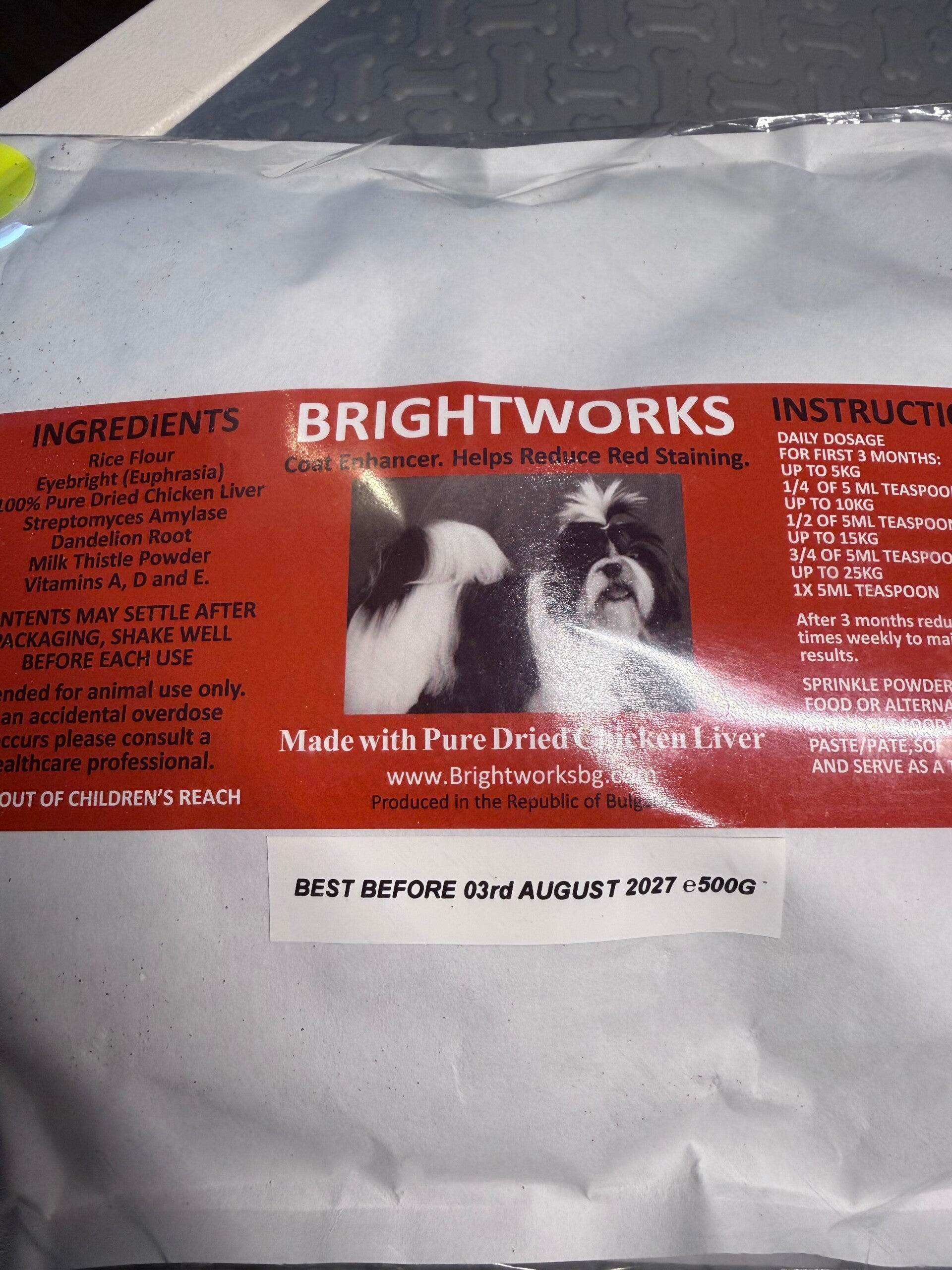 Brightworks Pulver 500 g, Chicken Liver