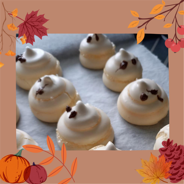 Atelier stage pâtisserie - Les vacances gourmandes d'automne : les meringues fantômes & potion sang de vampire