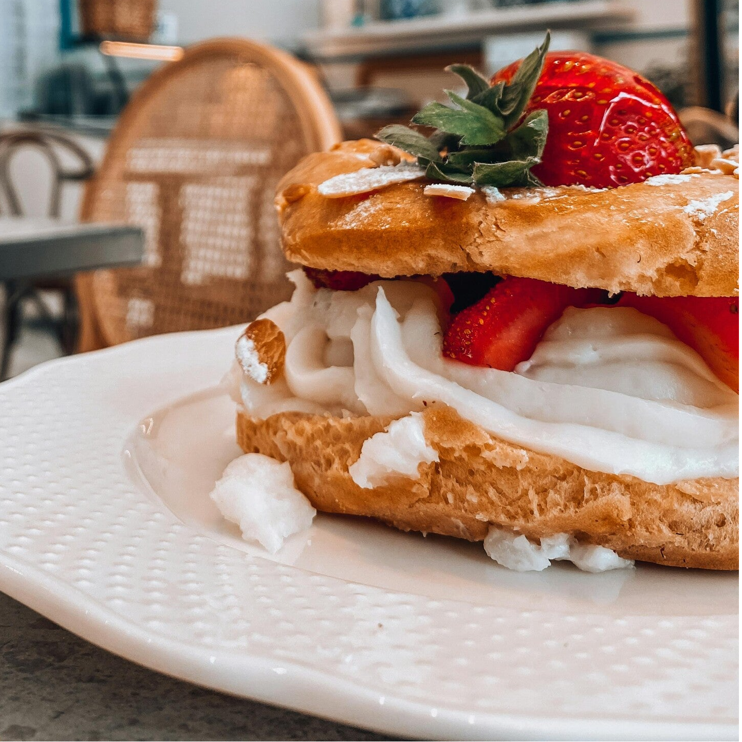 Récré parent-enfant à la carte - Les éclairs garnis ganache vanille et fraise