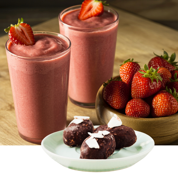 Après-midi gourmand de l'été : Smoothie & Bounty à la fraise