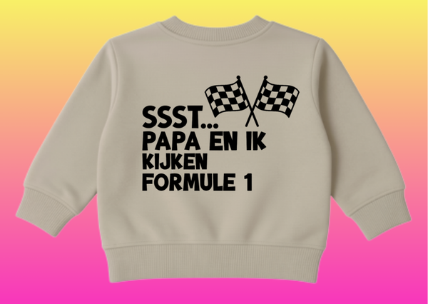 Ssst papa en ik kijken Formule 1