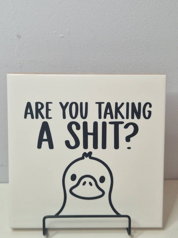 Are you taking a shit? Tegeltje